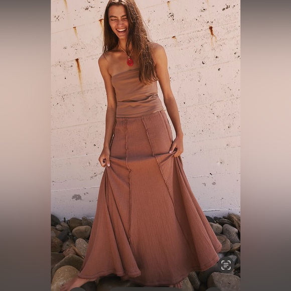 NWT! Free People Caught In The Moment Maxi Skirt - Picture 2 of 9